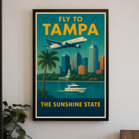 Retro Tampa Travel Adventure Edition Vintage Travel Poster PosterGoat