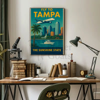 Retro Tampa Travel Adventure Edition Vintage Travel Poster PosterGoat