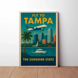 Retro Tampa Travel Adventure Edition Vintage Travel Poster PosterGoat