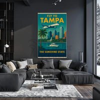 Retro Tampa Travel Adventure Edition Vintage Travel Poster PosterGoat
