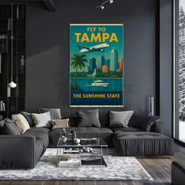 Retro Tampa Travel Adventure Edition Vintage Travel Poster PosterGoat