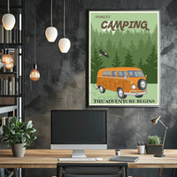 Retro Van Forest Adventure Travel Poster PosterGoat