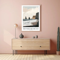 Reynisfjara Beach Art Print: Abstract or Artistic Poster PosterGoat