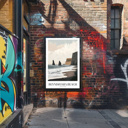 Reynisfjara Beach Art Print: Abstract or Artistic Poster PosterGoat