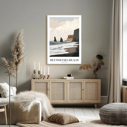 Reynisfjara Beach Art Print: Abstract or Artistic Poster PosterGoat