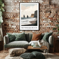 Reynisfjara Beach Art Print: Abstract or Artistic Poster PosterGoat
