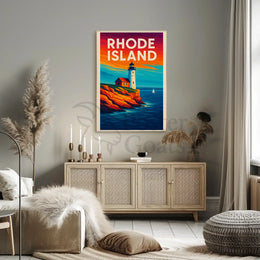 Rhode Island Coastal Charm Travel Poster PosterGoat