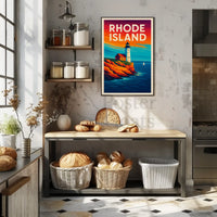 Rhode Island Coastal Charm Travel Poster PosterGoat