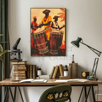 Rhythmic Celebration in Vibrant Culture Heritage Poster PosterGoat