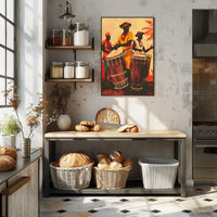 Rhythmic Celebration in Vibrant Culture Heritage Poster PosterGoat