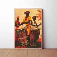 Rhythmic Celebration in Vibrant Culture Heritage Poster PosterGoat