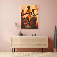 Rhythmic Celebration in Vibrant Culture Heritage Poster PosterGoat