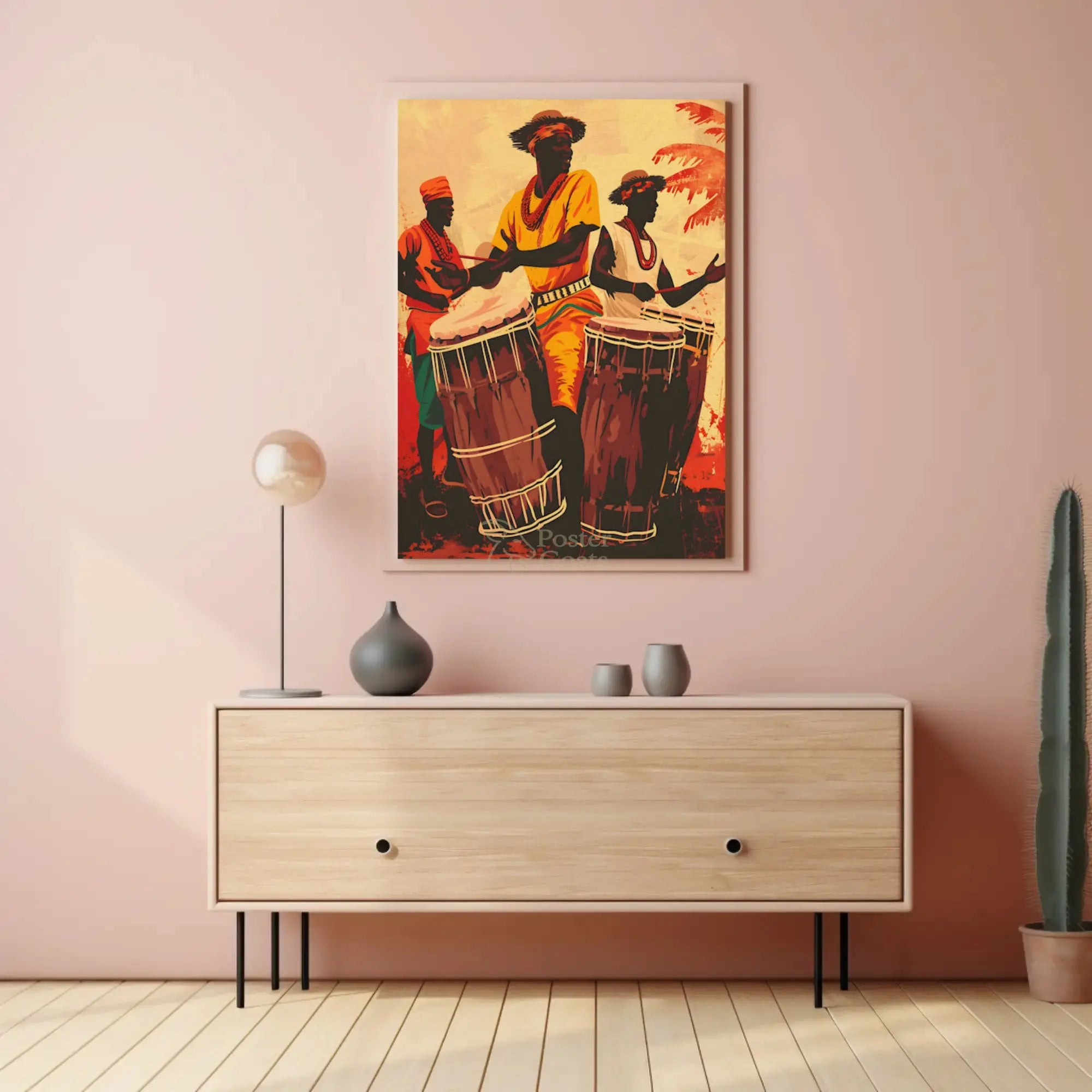 Rhythmic Celebration in Vibrant Culture Heritage Poster PosterGoat