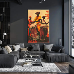 Rhythmic Celebration in Vibrant Culture Heritage Poster PosterGoat