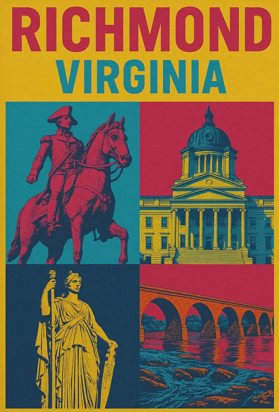 Richmond Virginia Heritage Pop Culture Poster PosterGoat