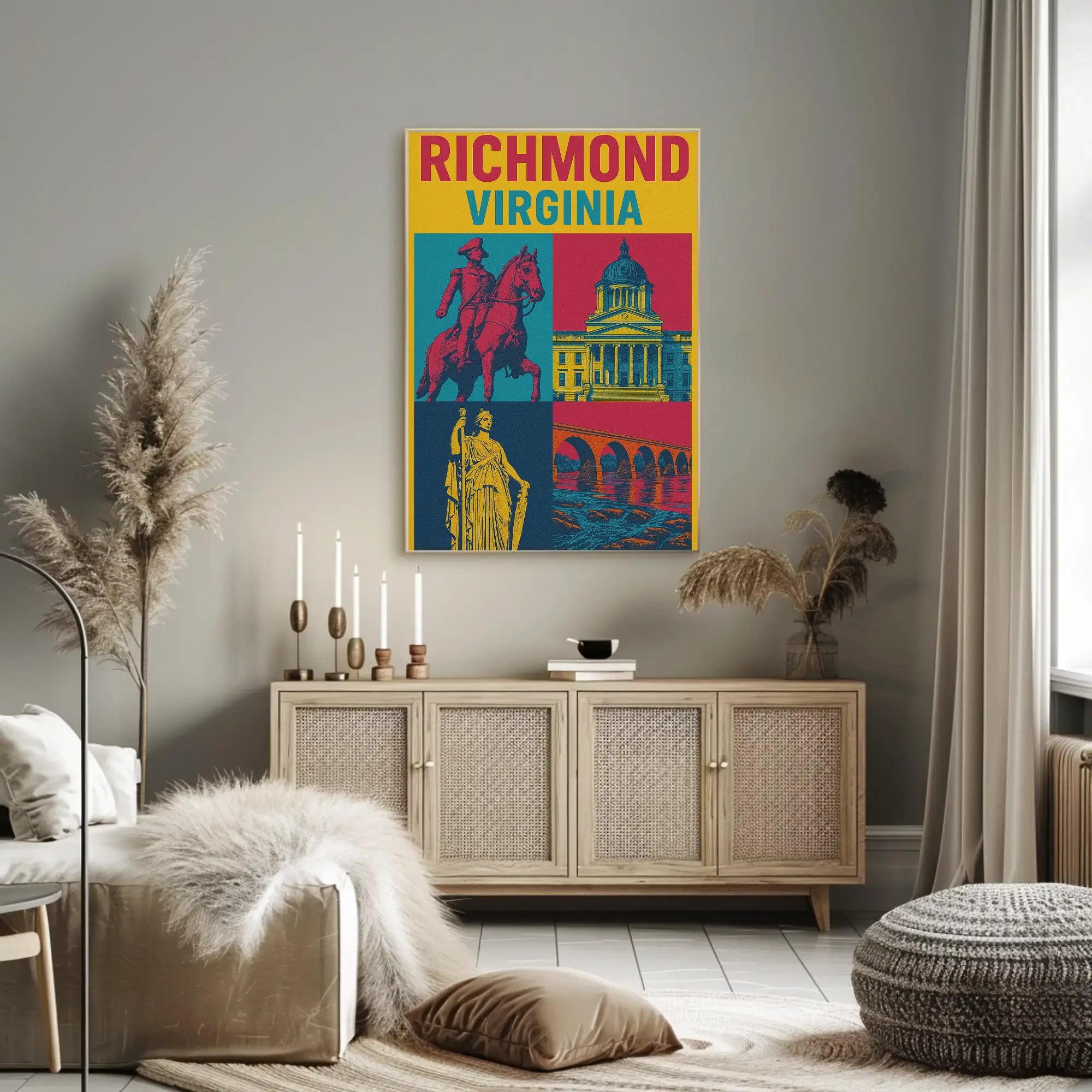 Richmond Virginia Heritage Pop Culture Poster PosterGoat