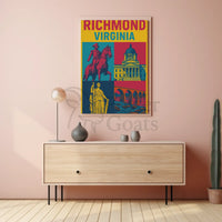 Richmond Virginia Heritage Pop Culture Poster PosterGoat