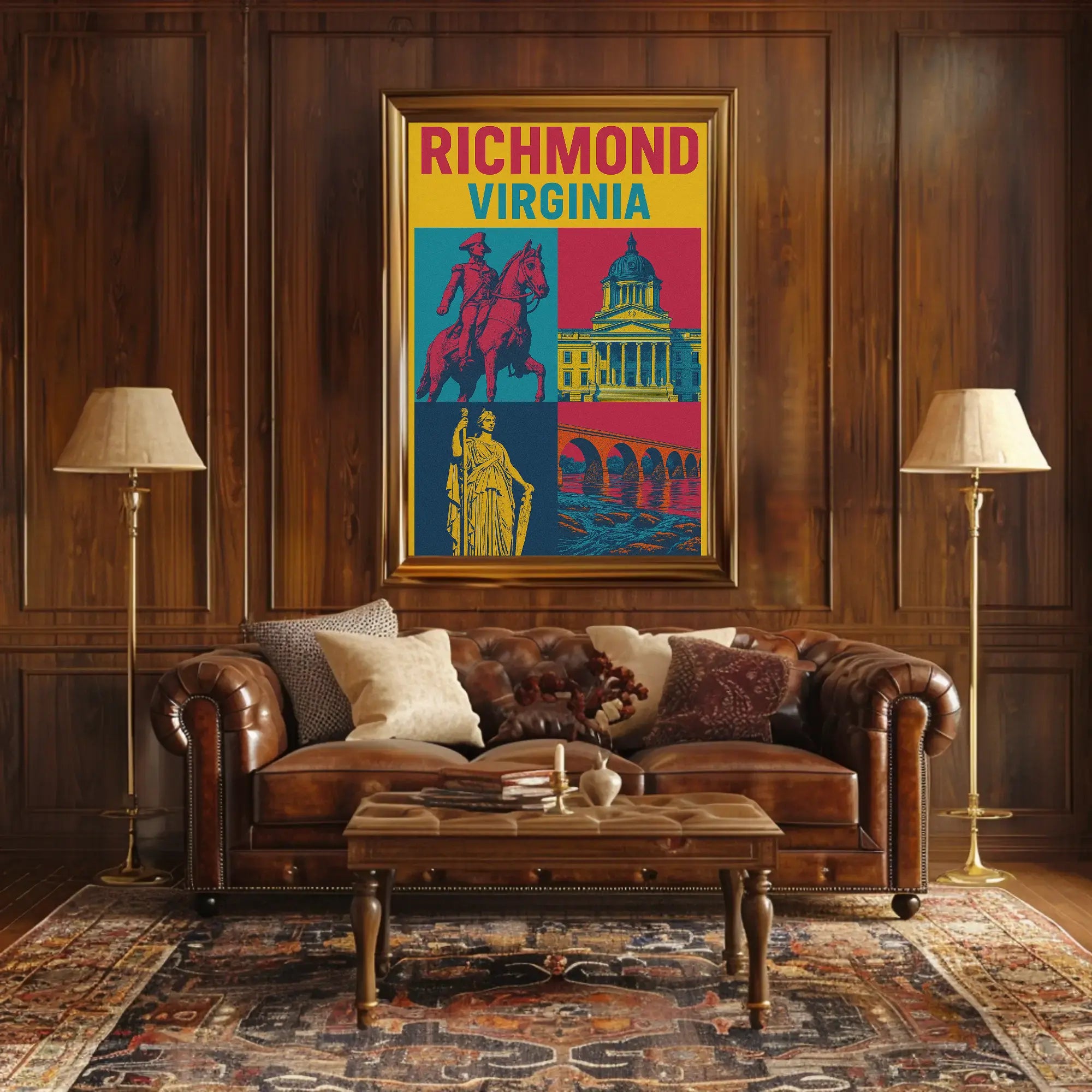 Richmond Virginia Heritage Pop Culture Poster PosterGoat