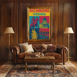 Richmond Virginia Heritage Pop Culture Poster PosterGoat