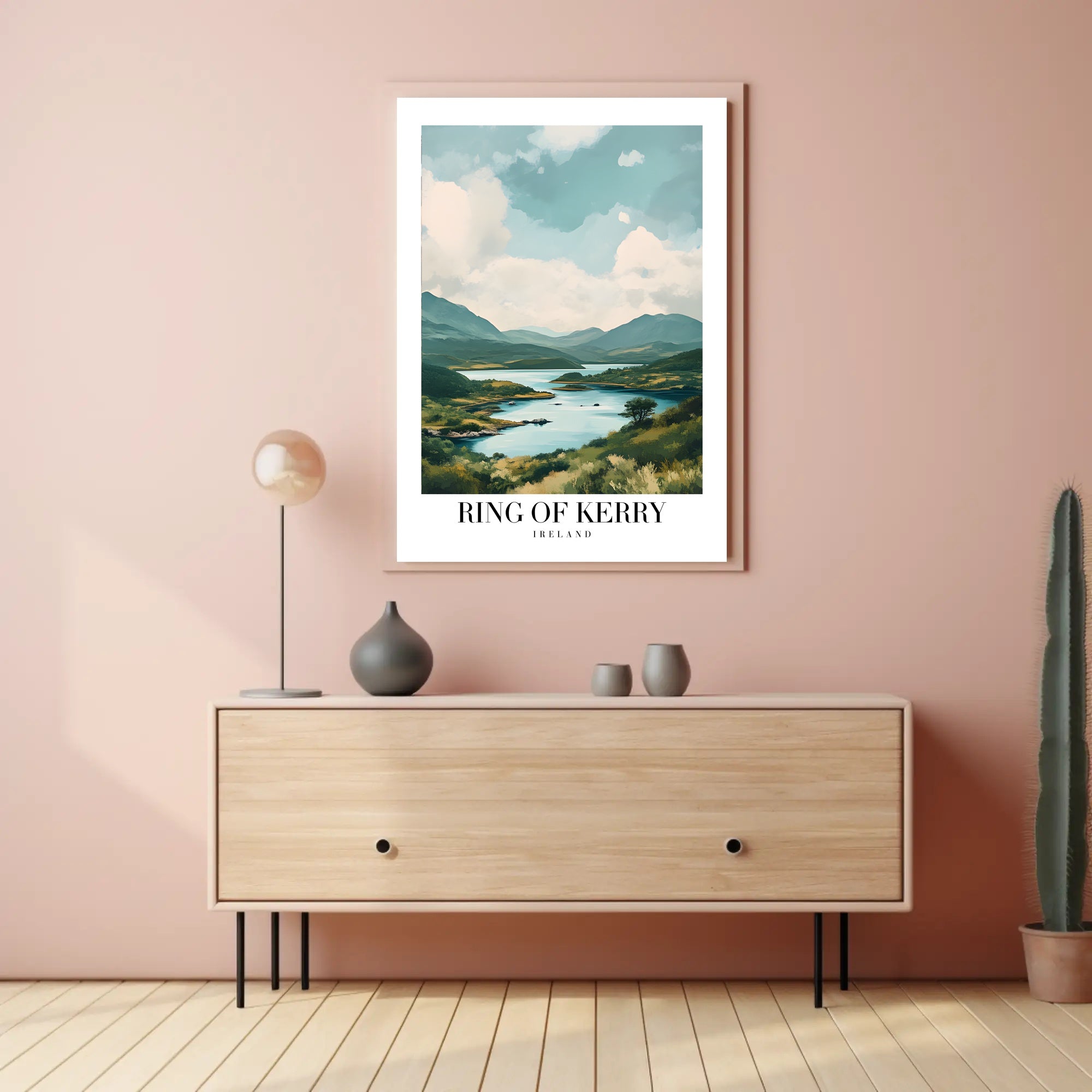 Ring of Kerry Scenic Landscape Travel Poster PosterGoat