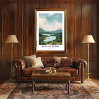 Ring of Kerry Scenic Landscape Travel Poster PosterGoat