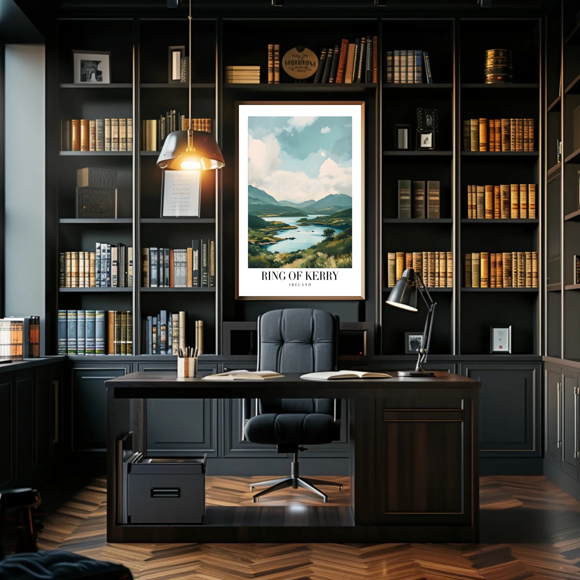 Ring of Kerry Scenic Landscape Travel Poster PosterGoat