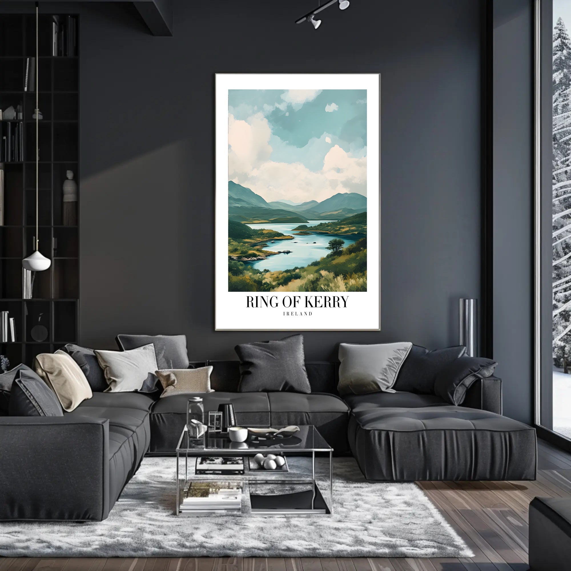 Ring of Kerry Scenic Landscape Travel Poster PosterGoat