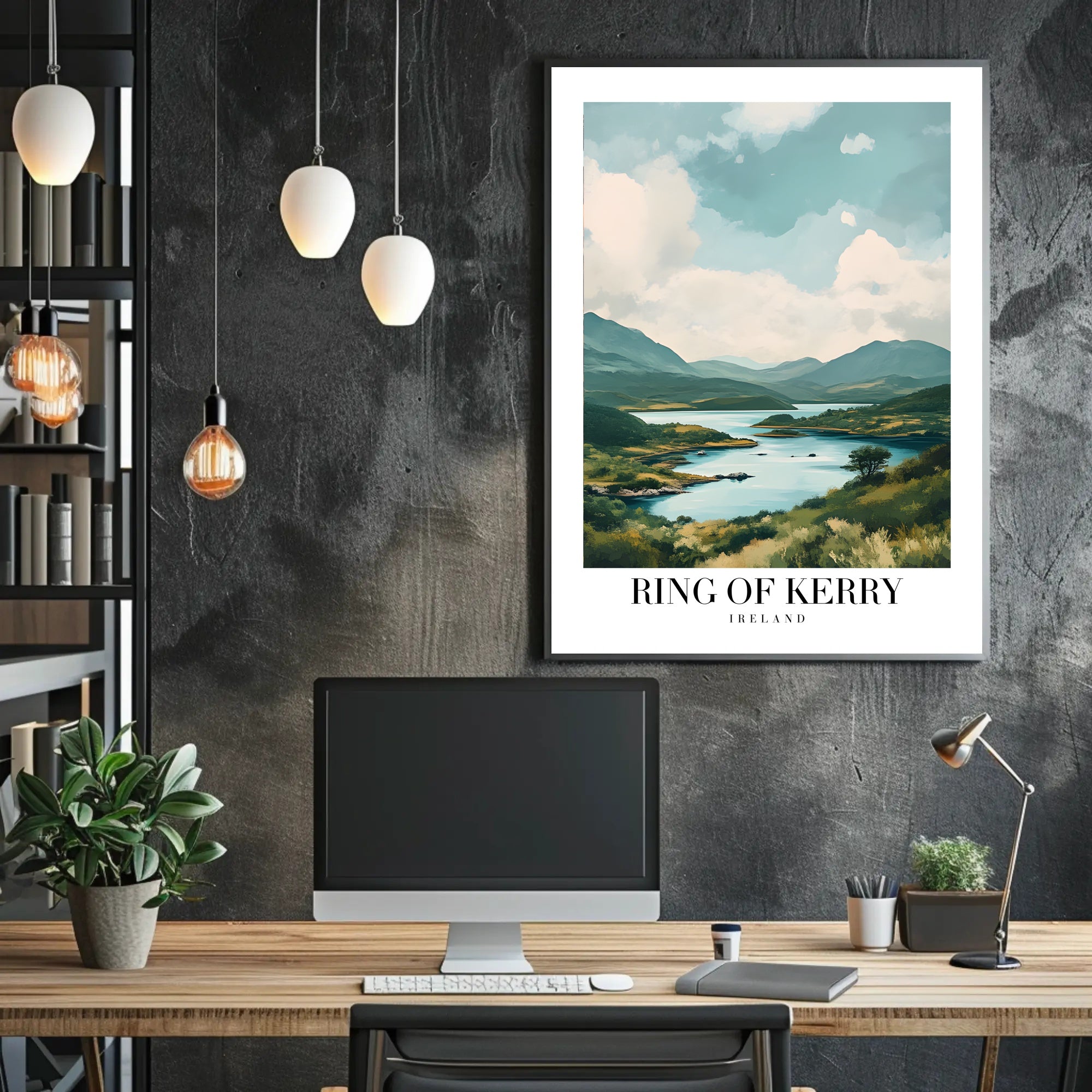 Ring of Kerry Scenic Landscape Travel Poster PosterGoat