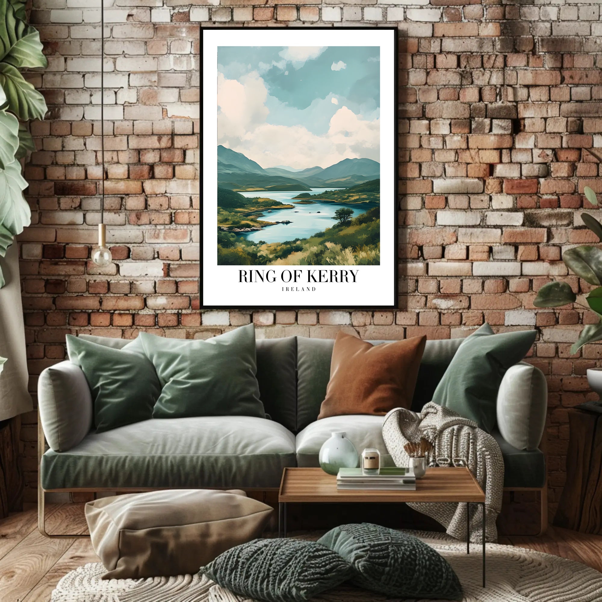 Ring of Kerry Scenic Landscape Travel Poster PosterGoat