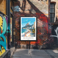 Rio de Janeiro Beach Scene: A Vibrant Travel Poster PosterGoat