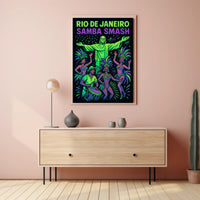 Rio de Janeiro Carnival Celebration Travel Poster PosterGoat