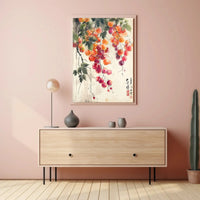 Ripe Fruit Harmony in Classic East Asian Art Poster PosterGoat