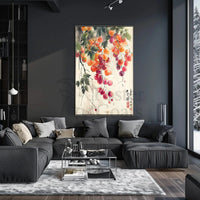 Ripe Fruit Harmony in Classic East Asian Art Poster PosterGoat