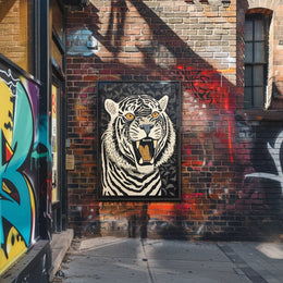 Roaring Strength: Majestic Tiger Animal Poster PosterGoat
