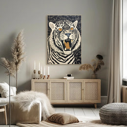 Roaring Strength: Majestic Tiger Animal Poster PosterGoat
