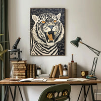 Roaring Strength: Majestic Tiger Animal Poster PosterGoat
