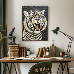 Roaring Strength: Majestic Tiger Animal Poster PosterGoat