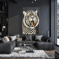 Roaring Strength: Majestic Tiger Animal Poster PosterGoat