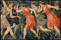 Roaring Twenties Flapper Dance Scene Artistic Poster PosterGoat