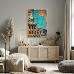 Roman Colosseum Mixed-Media Artistic Poster PosterGoat