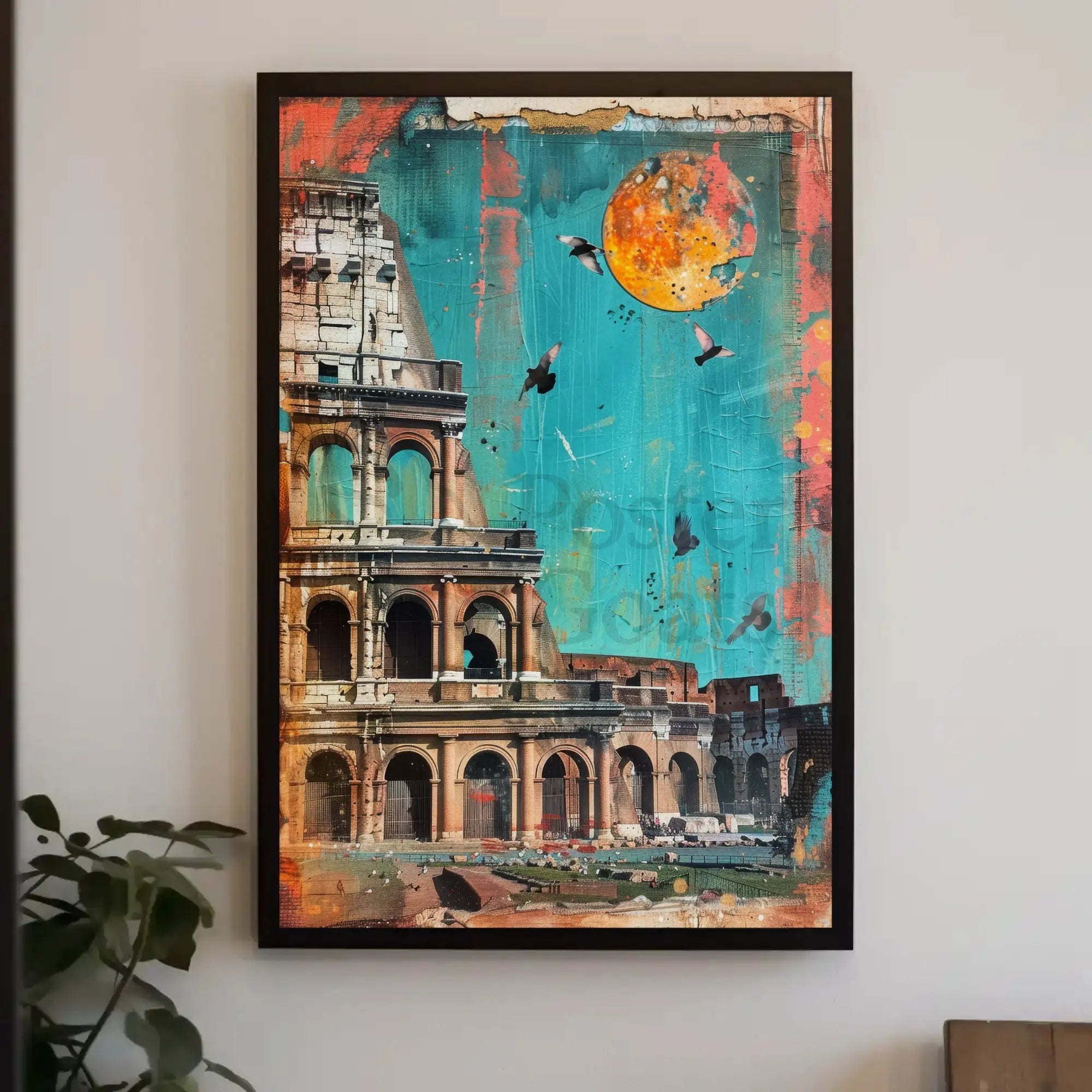 Roman Colosseum Mixed-Media Artistic Poster PosterGoat