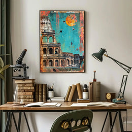 Roman Colosseum Mixed-Media Artistic Poster PosterGoat