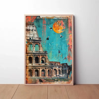 Roman Colosseum Mixed-Media Artistic Poster PosterGoat