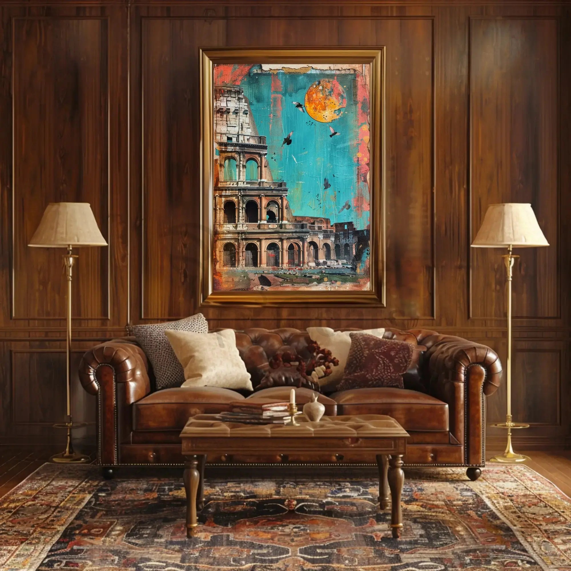 Roman Colosseum Mixed-Media Artistic Poster PosterGoat