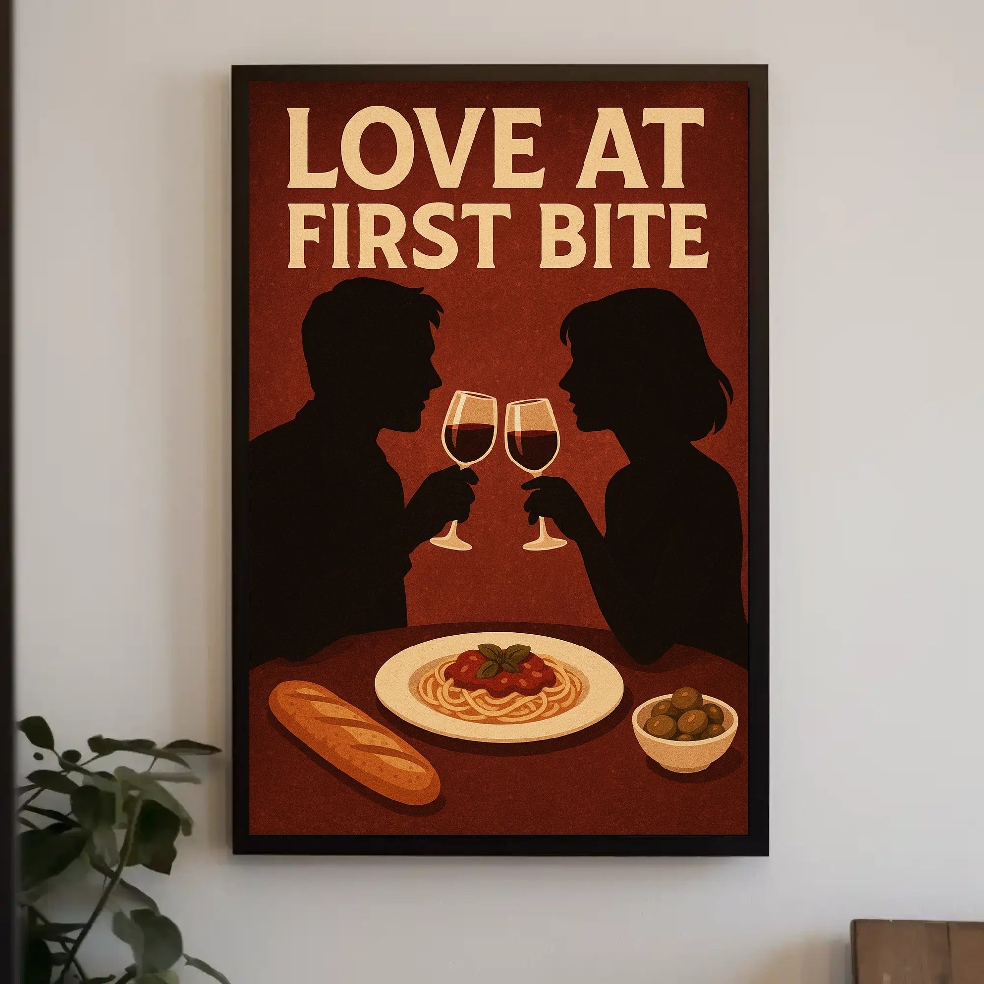 Romantic Dining Vintage Scene Artistic Poster PosterGoat