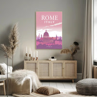 Rome Skyline Modern Travel Poster PosterGoat