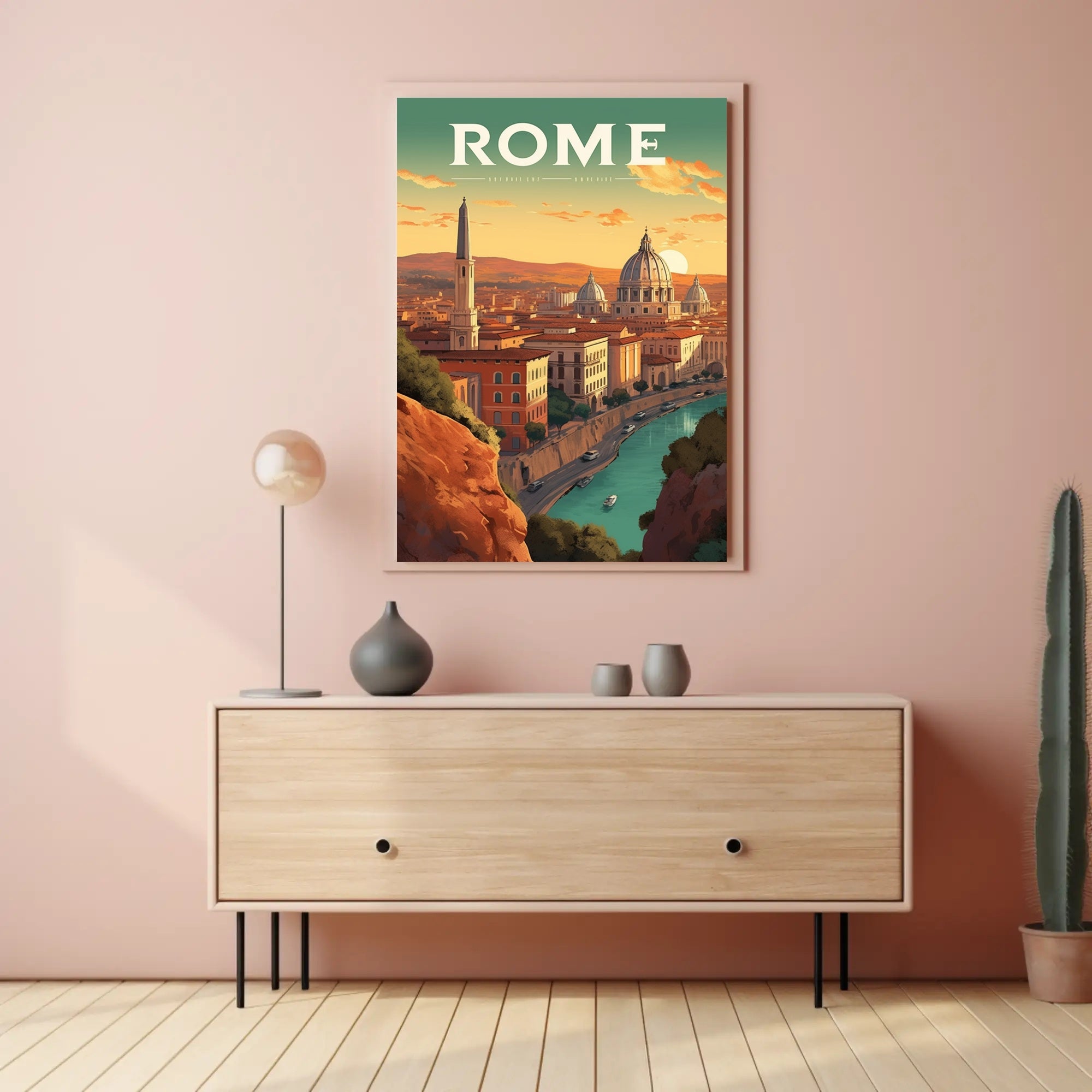 Rome's Iconic Skyline Travel Poster PosterGoat
