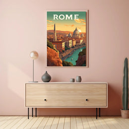 Rome's Iconic Skyline Travel Poster PosterGoat