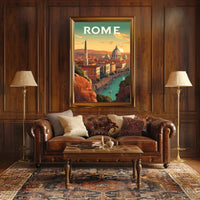 Rome's Iconic Skyline Travel Poster PosterGoat