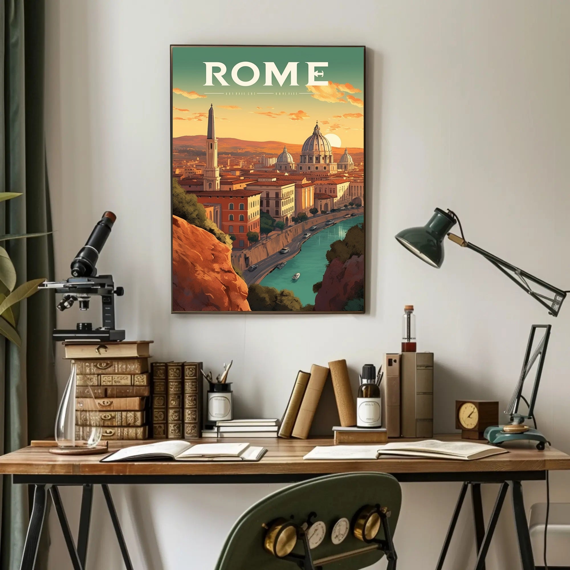 Rome's Iconic Skyline Travel Poster PosterGoat